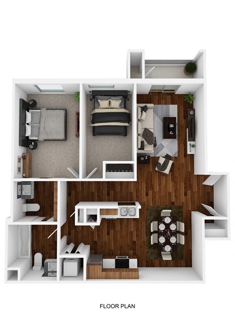bedroom floor plan an in 2d